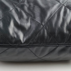 Chanel Medium 22 Bag Black Microchip