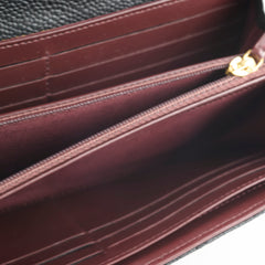 Chanel Long Wallet Caviar Black
