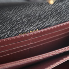 Chanel Long Wallet Caviar Black