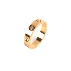 Cartier Love Ring One Diamond Size 54 Pink Gold