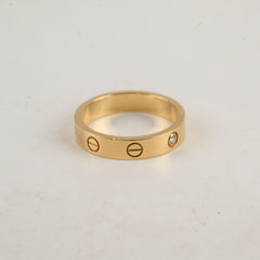 Cartier Love Ring One Diamond Size 54 Pink Gold