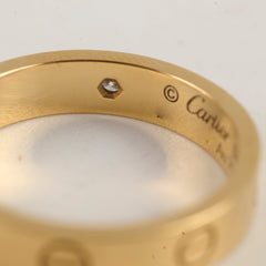 Cartier Love Ring One Diamond Size 54 Pink Gold