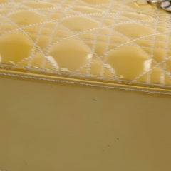 Christian Dior Lady Dior Medium Patent Gold