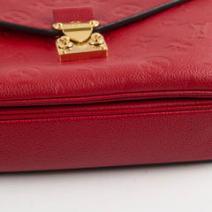 Louis Vuitton Metis Pochette Empreinte Red