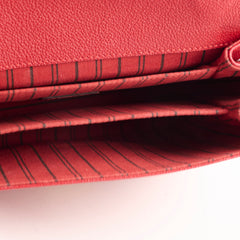 Louis Vuitton Metis Pochette Empreinte Red