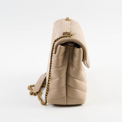 Saint Laurent Small Lou Lou Bag Beige