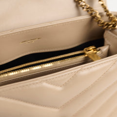 Saint Laurent Small Lou Lou Bag Beige