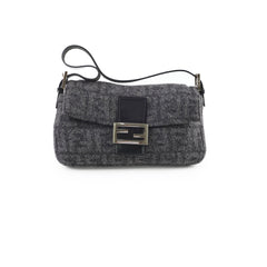 Fendi Wool Baguette Dark Grey