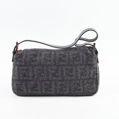 Fendi Wool Baguette Dark Grey