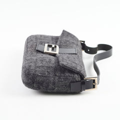Fendi Wool Baguette Dark Grey