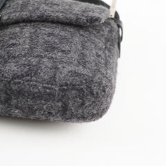 Fendi Wool Baguette Dark Grey