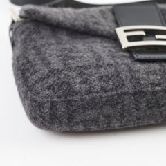 Fendi Wool Baguette Dark Grey