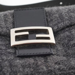 Fendi Wool Baguette Dark Grey