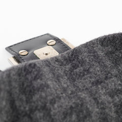 Fendi Wool Baguette Dark Grey