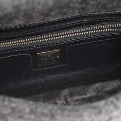 Fendi Wool Baguette Dark Grey