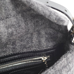 Fendi Wool Baguette Dark Grey