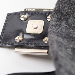 Fendi Wool Baguette Dark Grey
