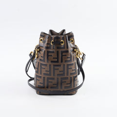 Fendi Mon Tresor Mini Brown Leather