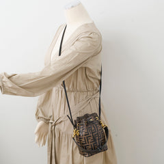 Fendi Mon Tresor Mini Brown Leather