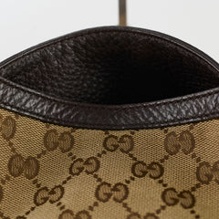 Gucci GG Canvas Bamboo Shoulder Bag Brown