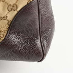 Gucci GG Canvas Bamboo Shoulder Bag Brown