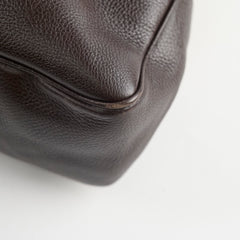 Gucci GG Canvas Bamboo Shoulder Bag Brown