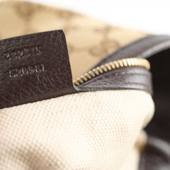 Gucci GG Canvas Bamboo Shoulder Bag Brown