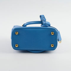 Prada Mini Galleria Blue Tote