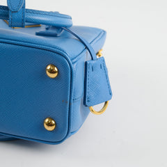 Prada Mini Galleria Blue Tote