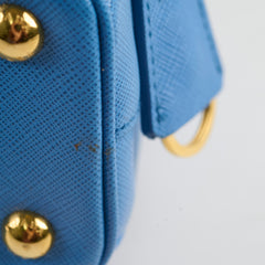 Prada Mini Galleria Blue Tote
