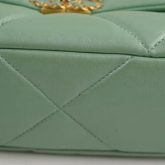 Chanel Small 19 Iridescent Green Microchipped