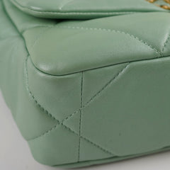 Chanel Small 19 Iridescent Green Microchipped