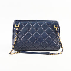Chanel Seasonal Shoulder Bag Navy