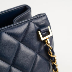 Chanel Seasonal Shoulder Bag Navy