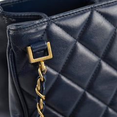 Chanel Seasonal Shoulder Bag Navy