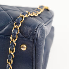 Chanel Seasonal Shoulder Bag Navy