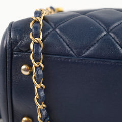 Chanel Seasonal Shoulder Bag Navy