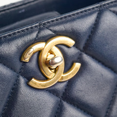 Chanel Seasonal Shoulder Bag Navy