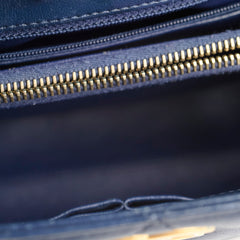Chanel Seasonal Shoulder Bag Navy