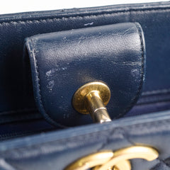 Chanel Seasonal Shoulder Bag Navy