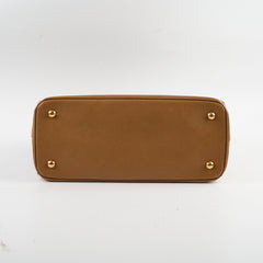 Prada Galleria Saffiano Leather Tote Caramel