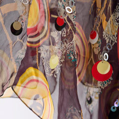 Chanel Patterned Summer Silk Dress