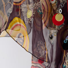 Chanel Patterned Summer Silk Dress