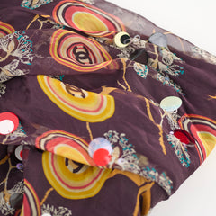 Chanel Patterned Summer Silk Dress