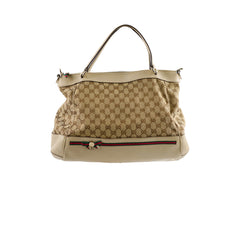 Gucci GG Canvas Tote Bag Beige