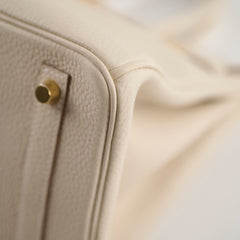 Hermes Birkin 30 Togo Craie W Stamp