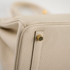 Hermes Birkin 30 Togo Craie W Stamp