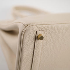 Hermes Birkin 30 Togo Craie W Stamp