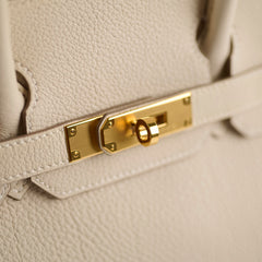 Hermes Birkin 30 Togo Craie W Stamp