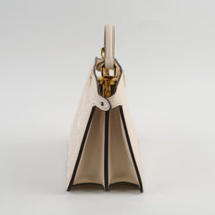 Fendi Peekaboo Mini Emroidered Bag Beige